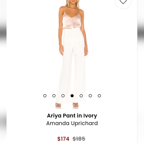 Amanda Uprichard Ariya Pant off white/ivory Size Small - Picture 6 of 11